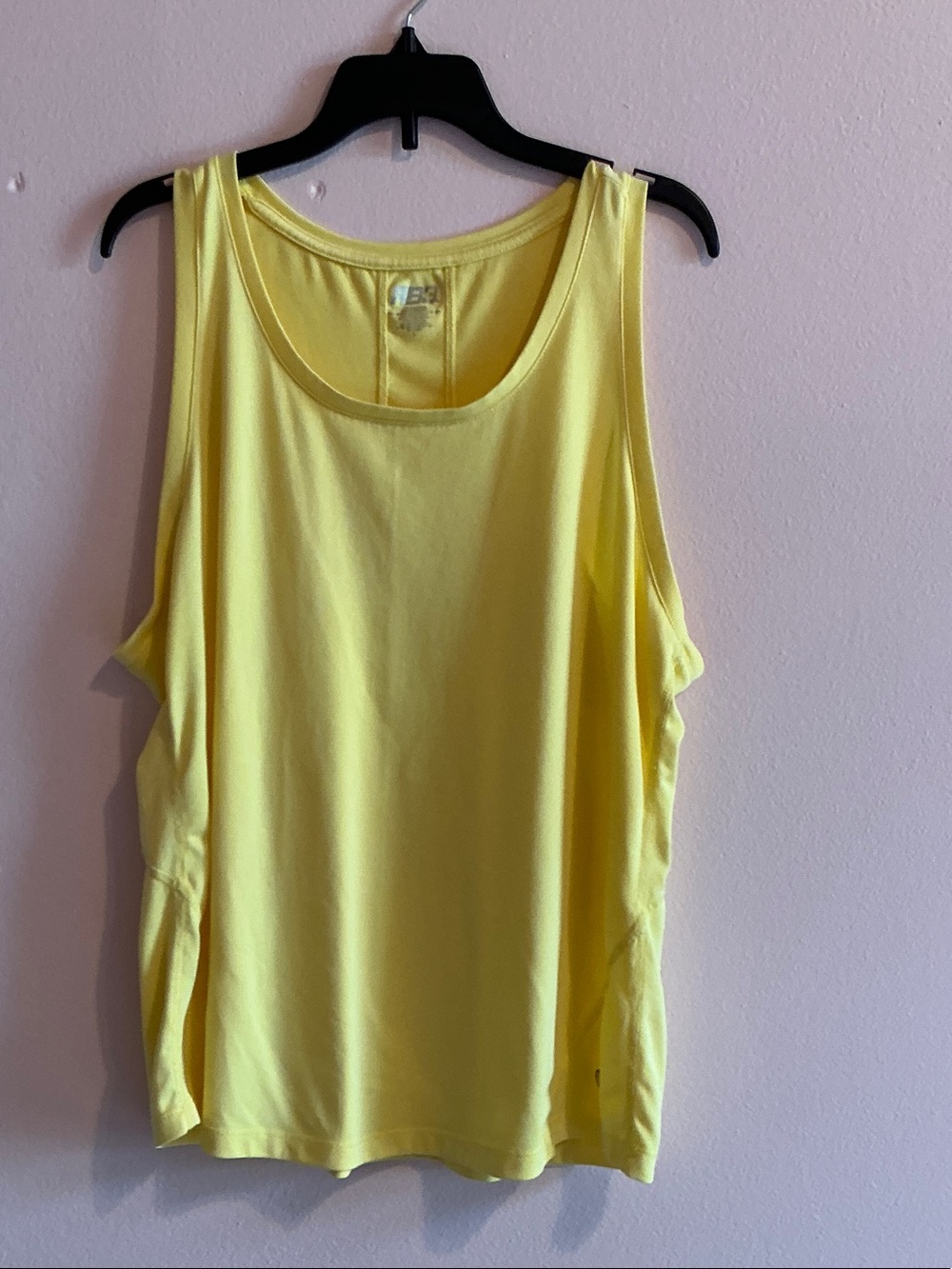 Women's Bright Yellow Scoop Neck Tank Top
